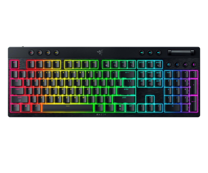 Klawiatura bezprzewodowa Razer BlackWidow V4 Low-profile HyperSpeed (Green)